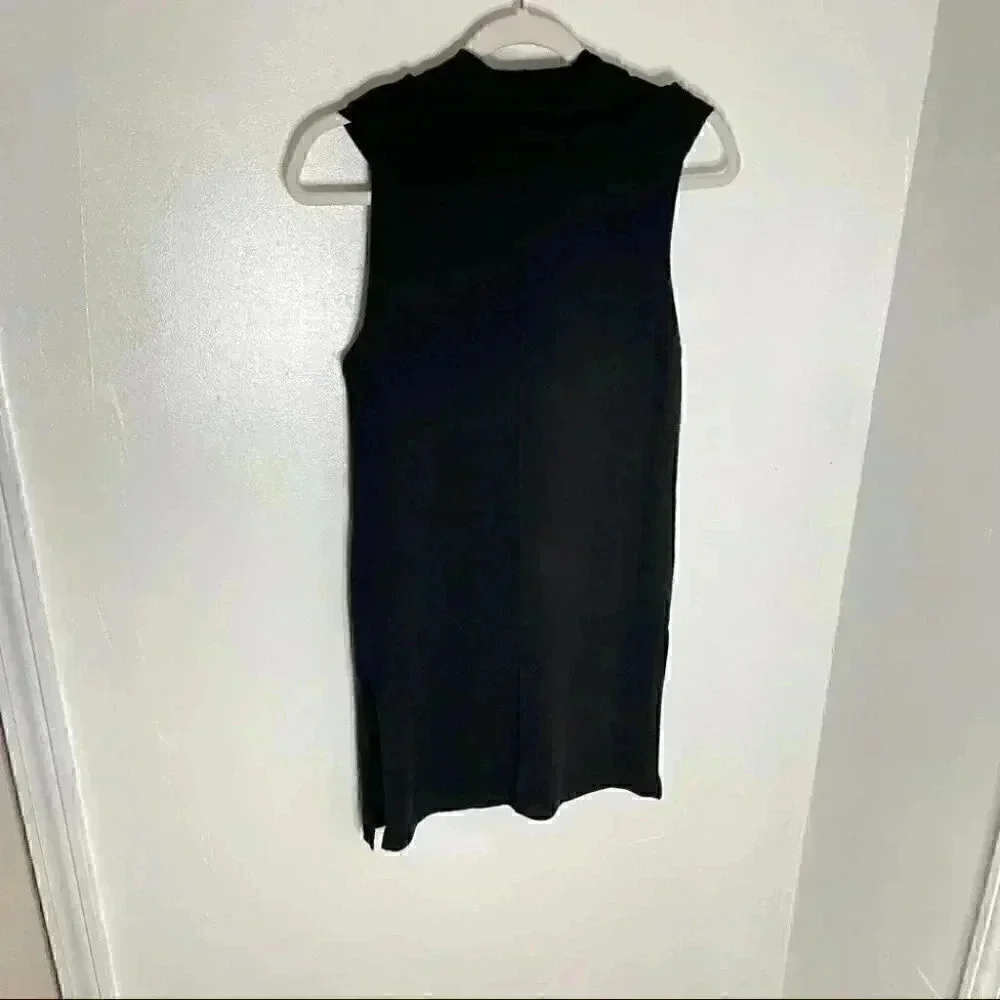 NWT Alice + Olivia Sharron Cowl Tunic Sweater Black